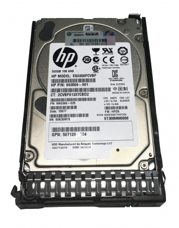 Жесткий диск HP EG0300FCVBF 300Gb  SAS 2,5" HDD