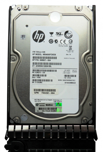 Жесткий диск HP 743432-004 4Tb 7200 SAS 3,5" HDD