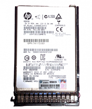 Жесткий диск HP 741172-001 800Gb SAS 2.5" SSD
