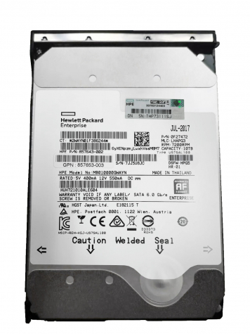 Жесткий диск HP 857968-001 10Tb 7200 SATAIII 3.5" HDD