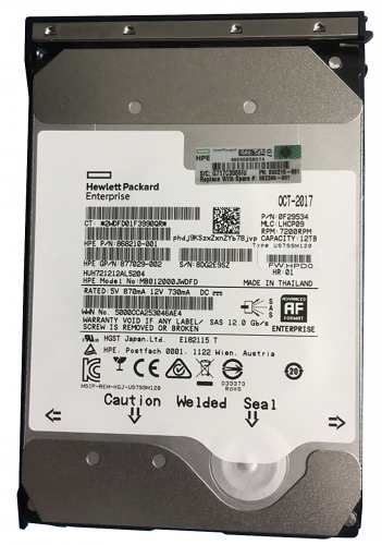 Жесткий Диск HP 882398-001 12Tb 7200 SAS 3,5" HDD