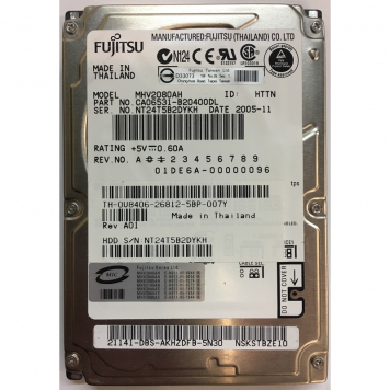 Жесткий диск Fujitsu U8406 80Gb 5400 IDE 2,5" HDD