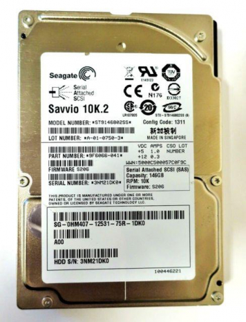 Жесткий диск HP 445964-001 146Gb  SAS 2,5" HDD