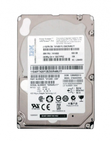 Жесткий диск IBM 49Y7426 600Gb 10000 SAS 2,5" HDD