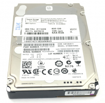 Жесткий диск IBM 94Y8418 600Gb 10000 Fibre Channel  2,5" HDD