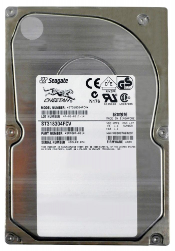 Жесткий диск Seagate ST318304FCV 18,4Gb 10000 Fibre Channel  3,5" HDD
