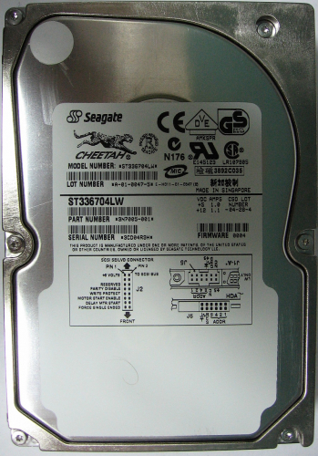 Жесткий диск Seagate ST336704LW 36,7Gb  U160SCSI 3.5" HDD