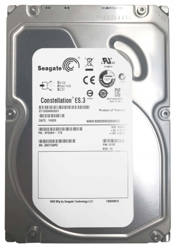 Жесткий диск Seagate ST1000NM0001 1Tb  SAS 3,5" HDD