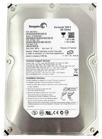 Жесткий диск Seagate ST3200826AS 200Gb SATA 3,5" HDD