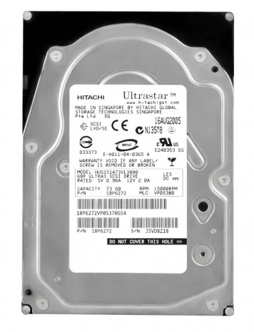 Жесткий диск Hitachi 18P6272 73,4Gb U320SCSI 3.5" HDD