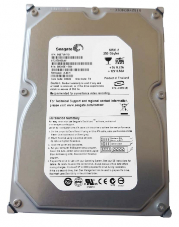 Жесткий диск Seagate 9DC03E 250Gb 7200 IDE 3.5" HDD