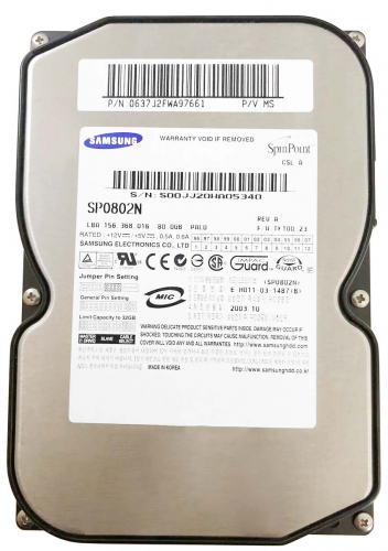 Жесткий диск Samsung 0842N 80Gb 7200 IDE 3.5" HDD