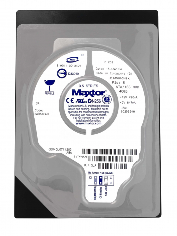 Жесткий диск Maxtor 6E040L0 40Gb 7200 IDE 3.5" HDD