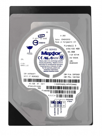 Жесткий диск Maxtor 2F040J0 40Gb 5400 IDE 3.5" HDD