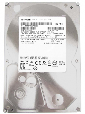 Жесткий диск Hitachi H3U5003272S 500Gb  SATAII 3,5" HDD