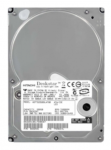 Жесткий диск Hitachi 0A32541 200Gb 7200 IDE 3.5" HDD