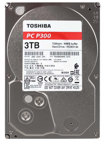 Жесткий диск Toshiba HDKPC08ZLA01 3Tb 7200 SATAIII 3,5" HDD