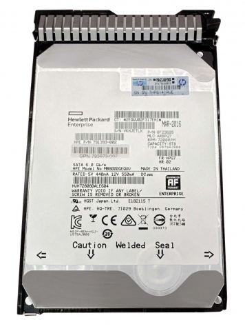 Жесткий диск HP 826553-001 8Tb 7200 SATAIII 3,5" HDD