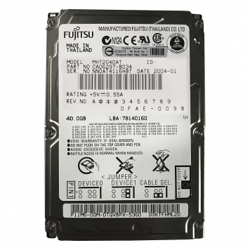 Жесткий диск Fujitsu CA06297-B034 40Gb 4200 IDE 2,5" HDD