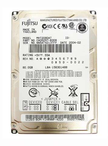 Жесткий диск Fujitsu CA06297-B308 80Gb 5400 IDE 2,5" HDD