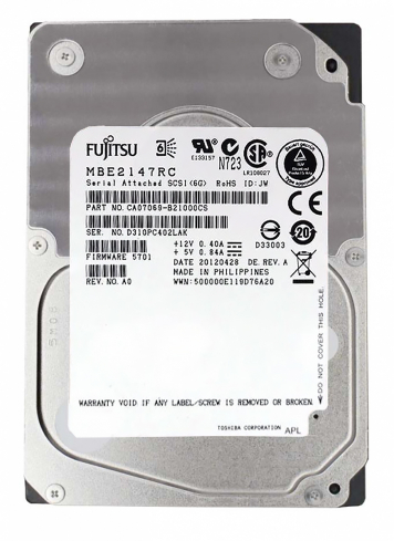 Жесткий диск Fujitsu CA07069-B21000CS 147Gb  SAS 2,5" HDD