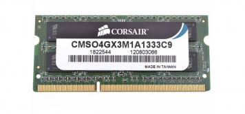 Оперативная память Corsair CMSO4GX3M1A1333C9 DDRIII 4Gb