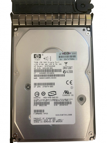 Жесткий диск HP 443169-001 72Gb  SAS 3,5" HDD