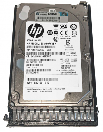 Жесткий диск HP 653956-001 450Gb  SAS 2,5" HDD