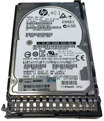 Жесткий диск HP EG0900JEHMB 900Gb 10520 SAS 2,5" HDD