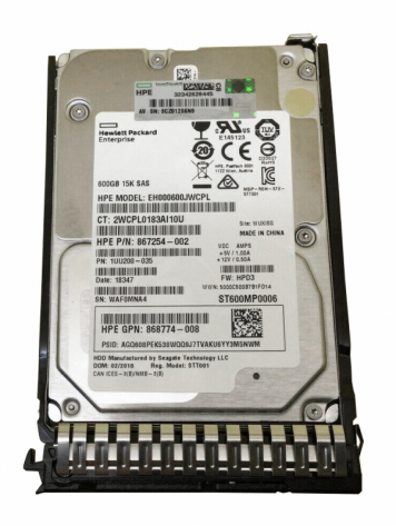Жесткий диск HP 868527-B21 600Gb 15000 SAS 2,5" HDD