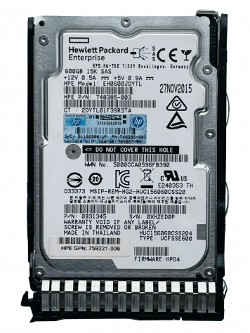 Жесткий диск HP 759548-001 600Gb  SAS 2,5" HDD