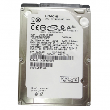 Жесткий диск Hitachi 0A74421 160Gb 5400 SATAII 2,5" HDD
