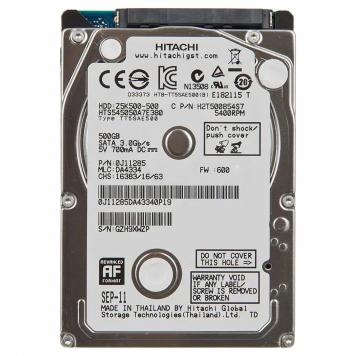 Жесткий диск Hitachi H2T500854S7 500Gb 5400 SATAII 2,5" HDD