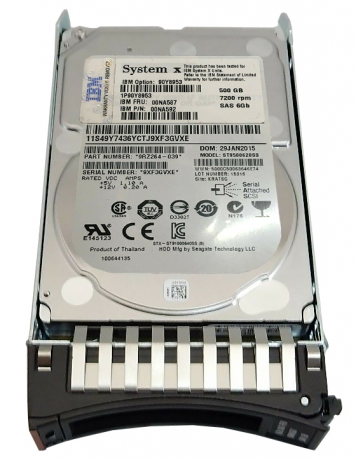 Жесткий диск IBM 00NA592 500Gb  SAS 2,5" HDD