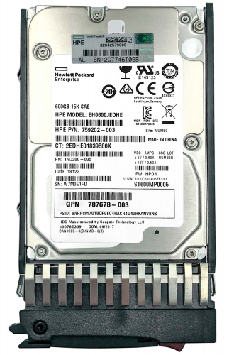Жесткий диск HP 873032-001 600Gb 15000 SAS 2,5" HDD