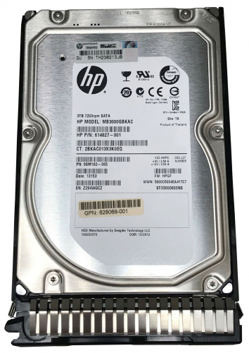 Жесткий диск HP 614827-001 3Tb 7200 SATAIII 3.5" HDD