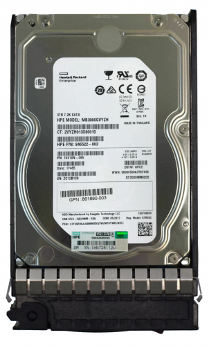 Жесткий диск HP 861690-004 3Tb 7200 SATAIII 3.5" HDD