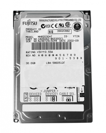 Жесткий диск Fujitsu CA06062-B65300C1 30Gb 4200 IDE 2,5" HDD