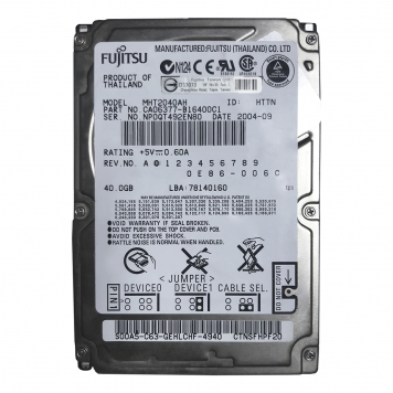 Жесткий диск Fujitsu CA06377-B16400C1 40Gb 5400 IDE 2,5" HDD
