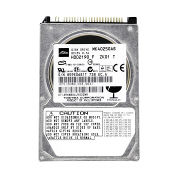 Жесткий диск Toshiba HDD2190 40Gb 4200 IDE 2,5" HDD