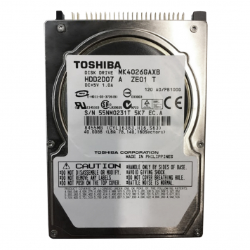 Жесткий диск Toshiba HDD2D07 40Gb 5400 IDE 2,5" HDD