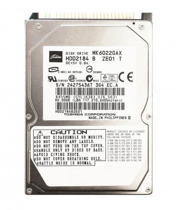 Жесткий диск Toshiba HDD2184 60Gb 5400 IDE 2,5" HDD