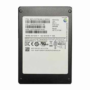 Жесткий Диск Samsung MZILS3T8HMLH-00007 3.84Tb SAS 2.5" SSD