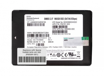 Жесткий Диск HP P00589-001 960Gb SATAIII 2.5" SSD