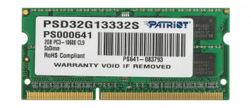 Оперативная память Patriot PSD32G13332S DDRIII 2Gb