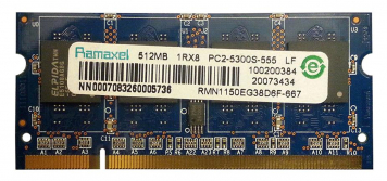 Оперативная память Ramaxel RMN1150EG38D6F-667 DDRII 512Mb