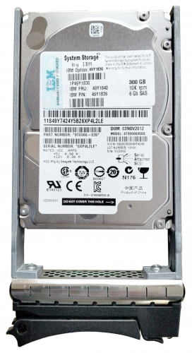 Жесткий диск IBM 00W1156 300Gb  SAS 2,5" HDD