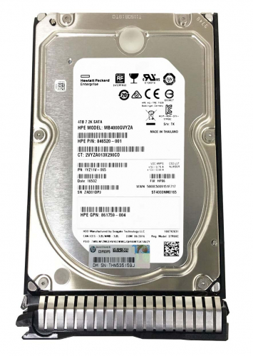 Жесткий диск HP 862139-001 4Tb 7200 SATAIII 3.5" HDD