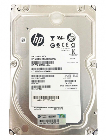 Жесткий диск HP 762746-001 4Tb 7200 SATAIII 3.5" HDD