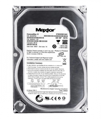 Жесткий Диск Maxtor 9HM16C 320Gb 7200 SATA 3,5" HDD